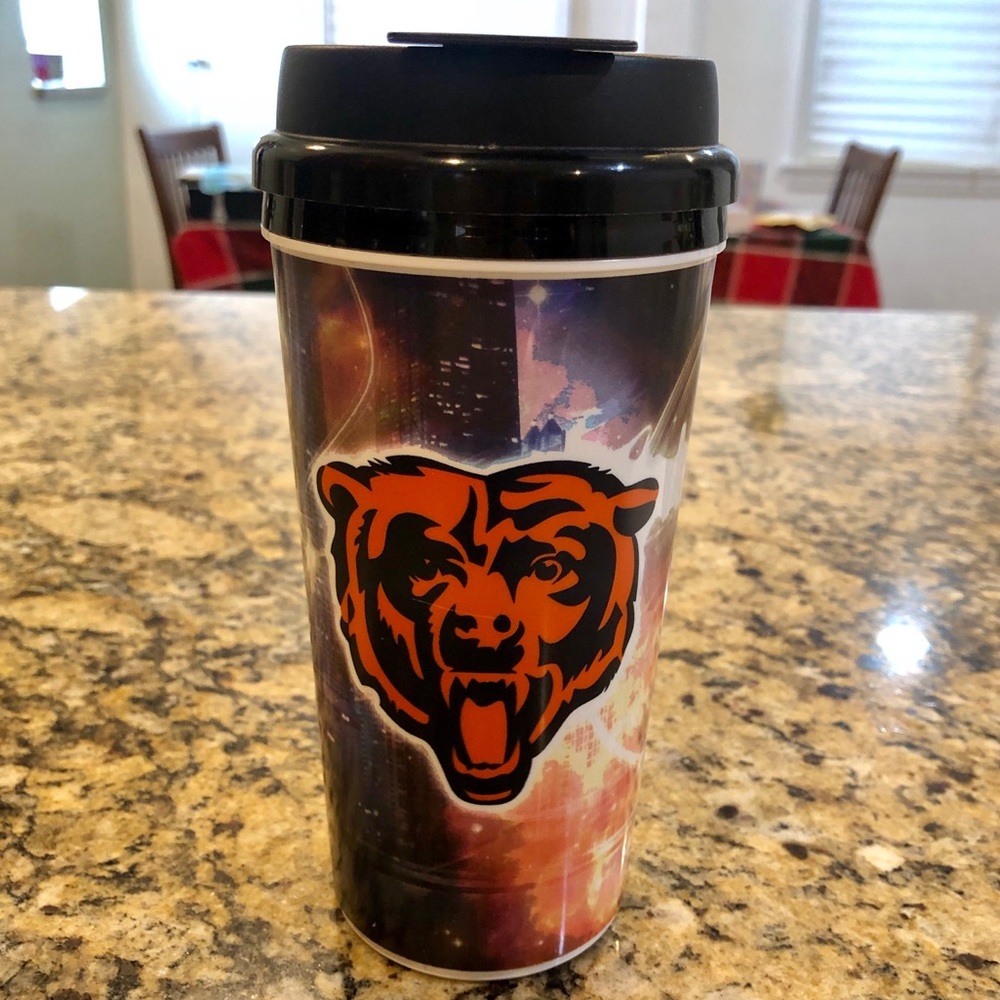 Chicago Bears Plastic Travel Coffee Mug